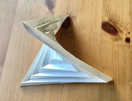 Hyperbolic origami